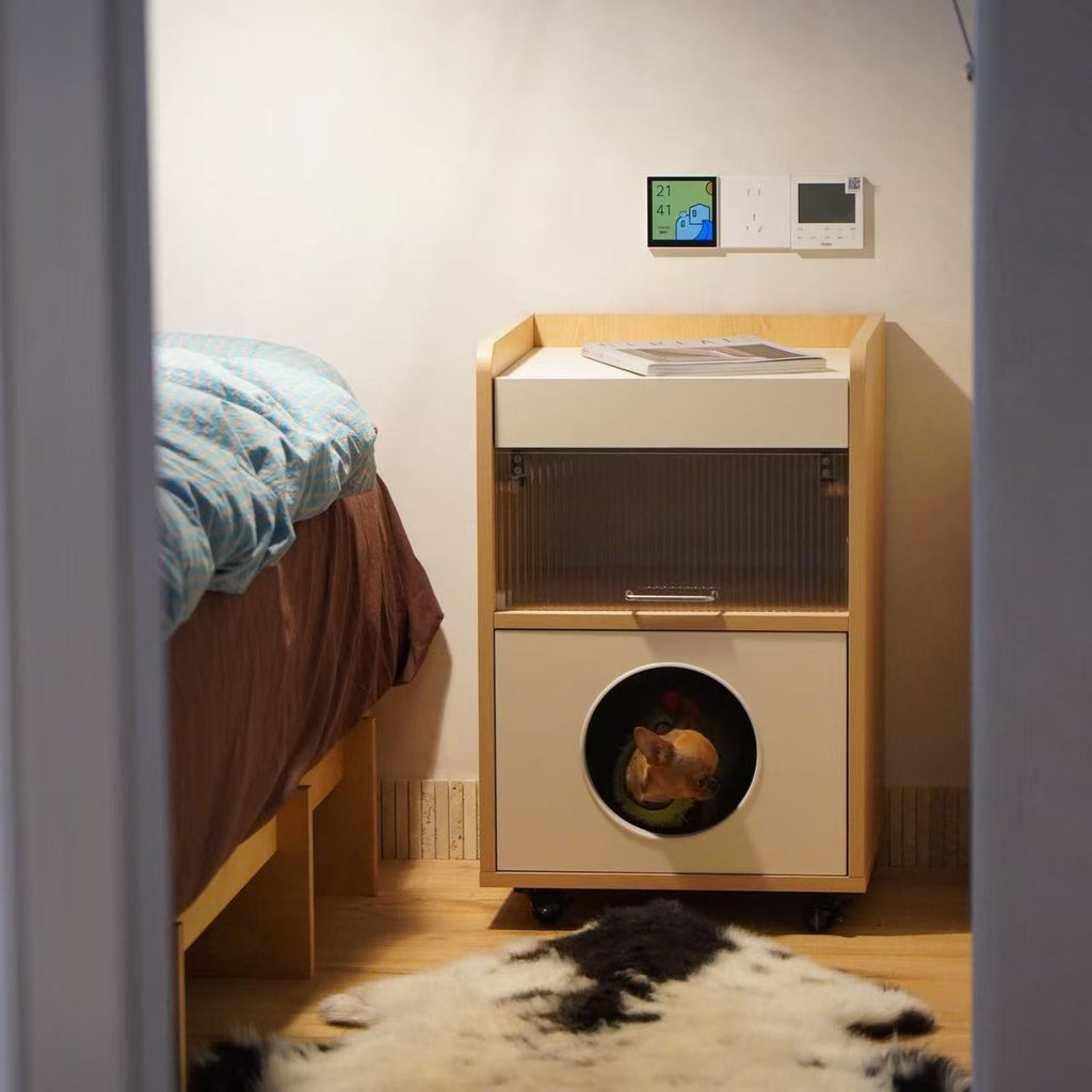 Bedside Table with Enclosure